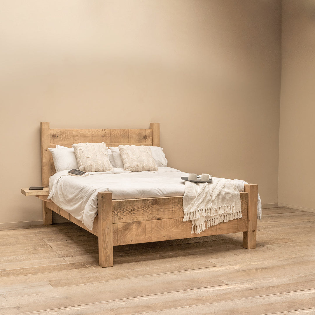 Solid Wood Bed Low Footend