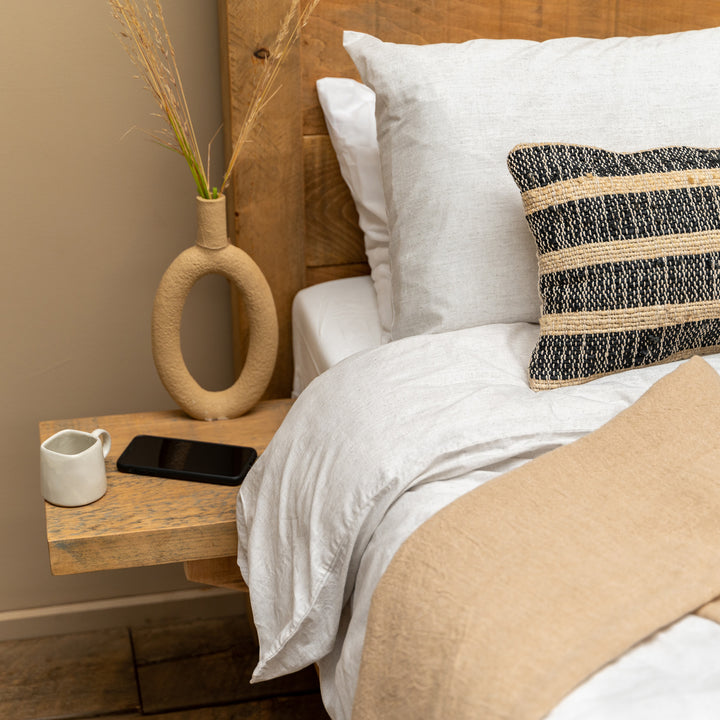 Solid Wood Bedside Shelf