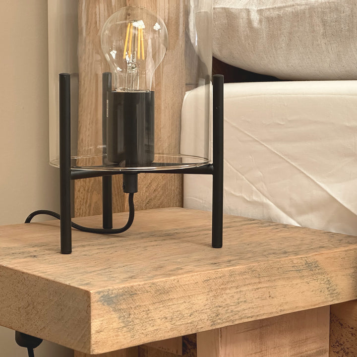 Solid Wood Bedside Shelf