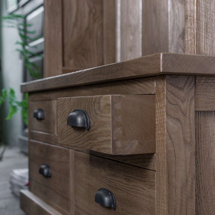 Solid Oak Hallway Storage