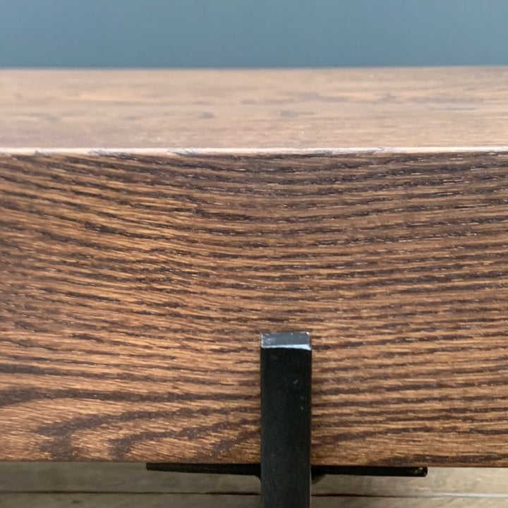 Solid Smoked Oak Beam Coffee Table