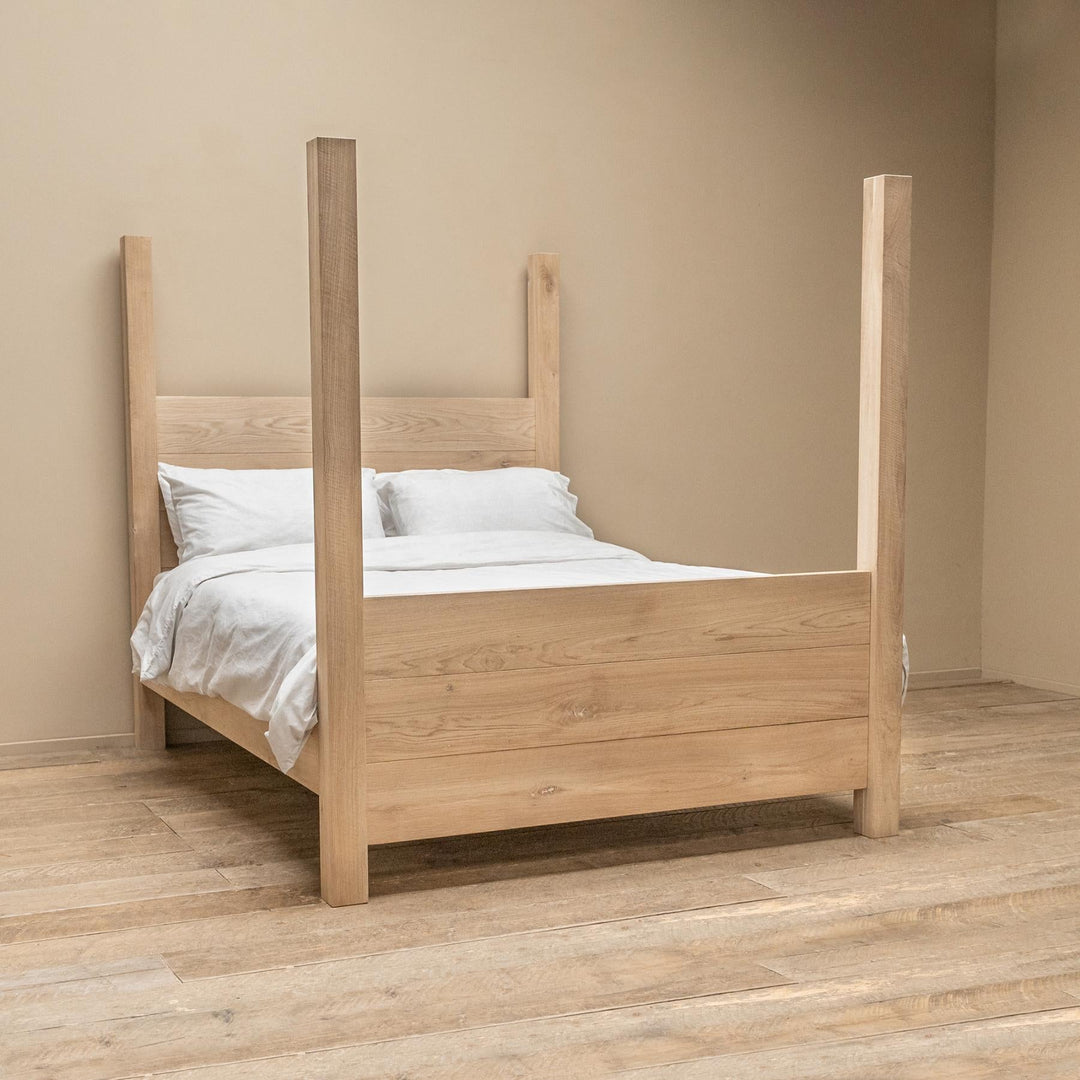 solid oak bed