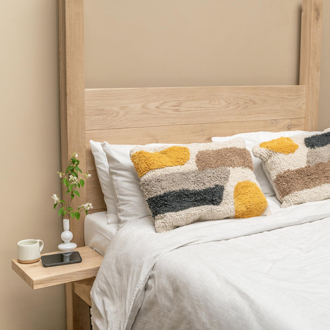 solid oak bed