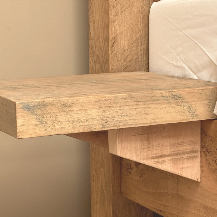 Solid Wood Bedside Shelf