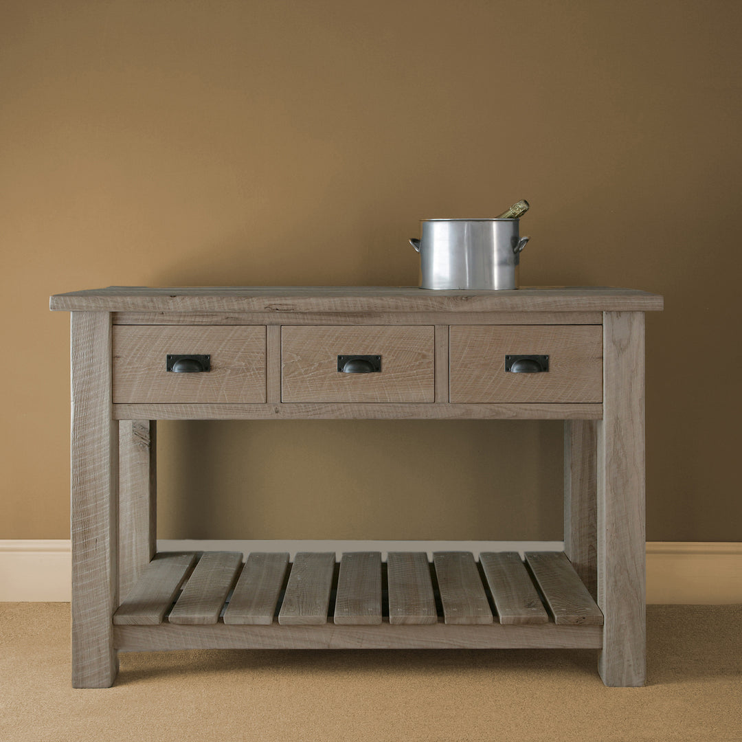 Solid Oak Console Table