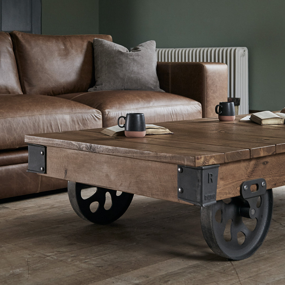 Extra Large Factory Cart Coffee Table