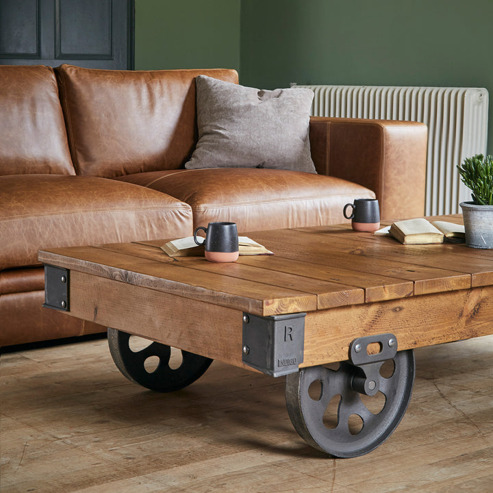 Extra Large Factory Cart Coffee Table