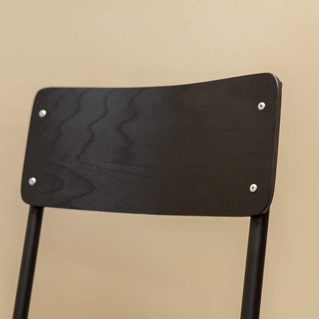 Black School Dining Chair
