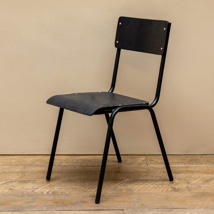 Black School Dining Chair