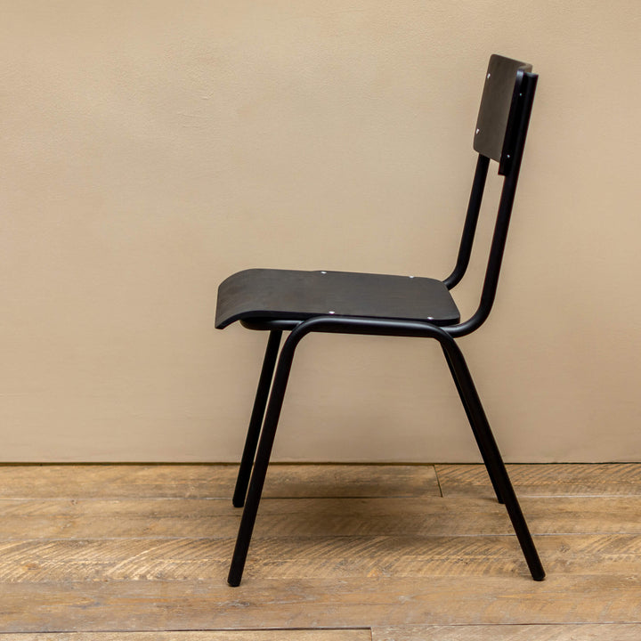 Black School Dining Chair