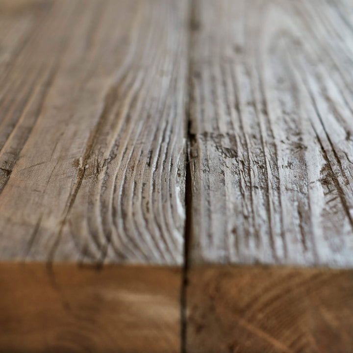 Reclaimed Wood Coffee Table with Metal Frame