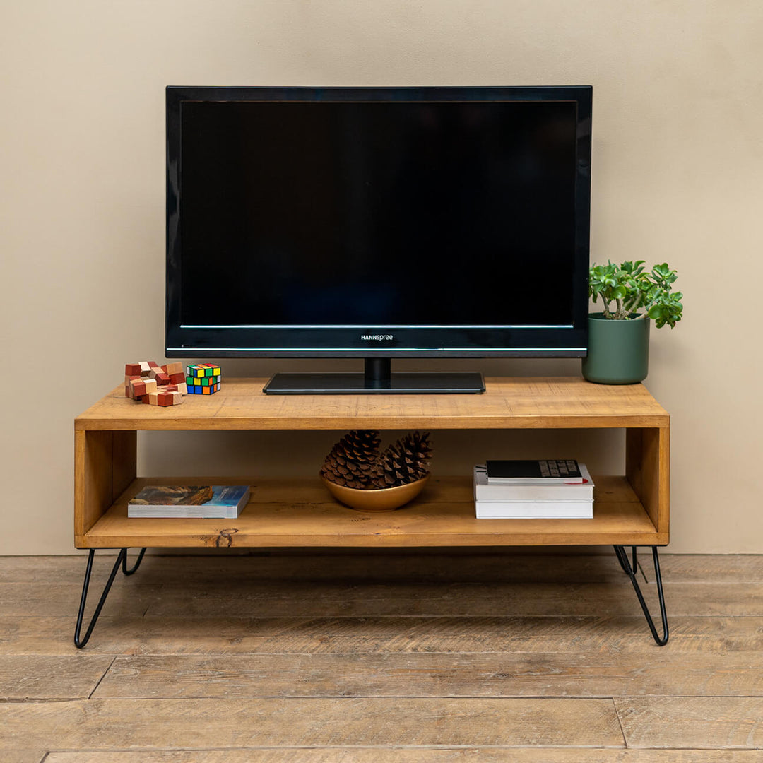 Rustic Wood TV Stand and Media Unit