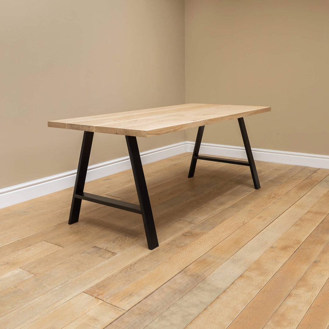 Solid oak dining table