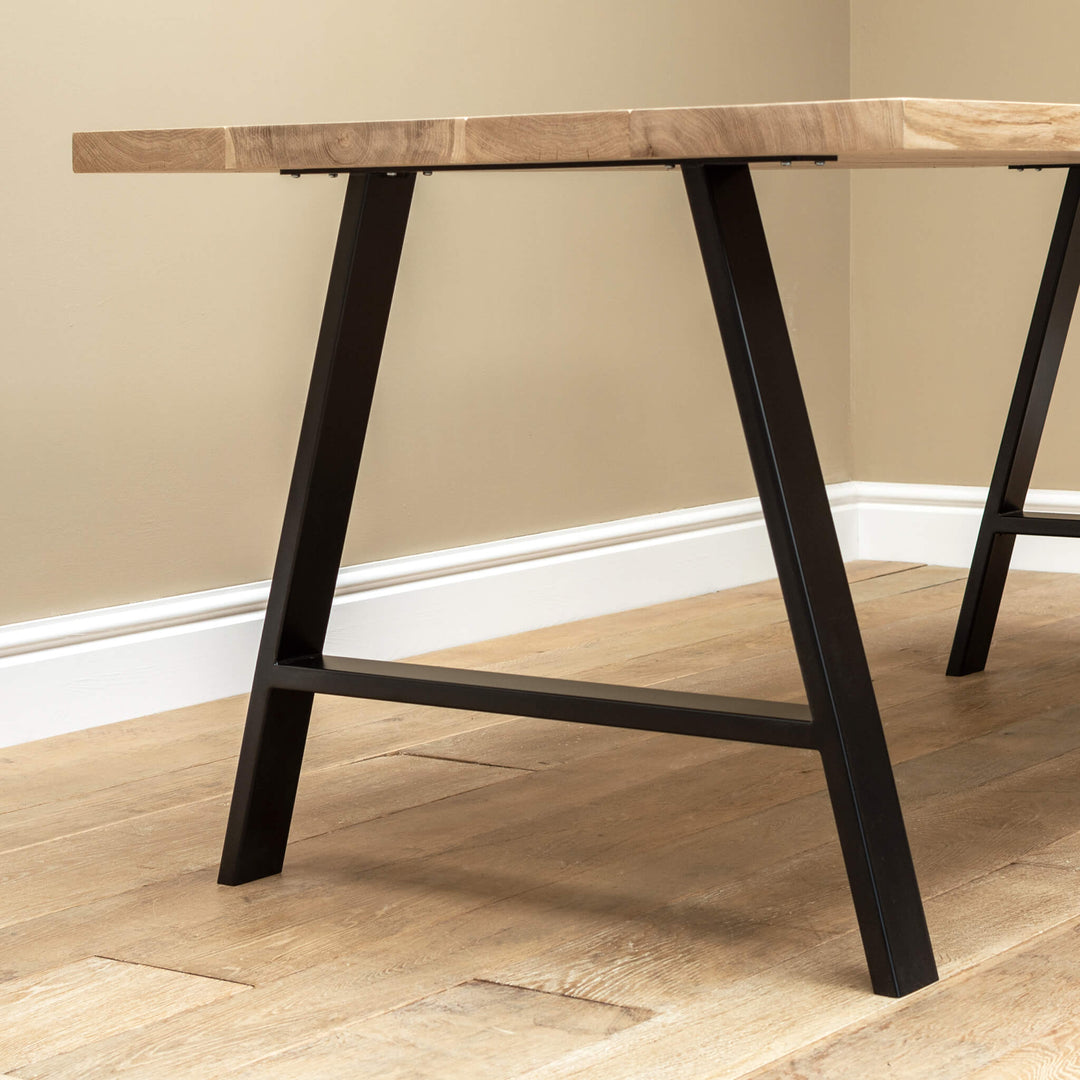 Solid oak dining table