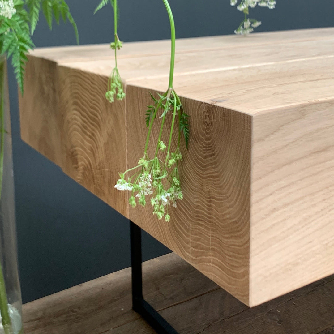 Solid Oak Beam Coffee Table