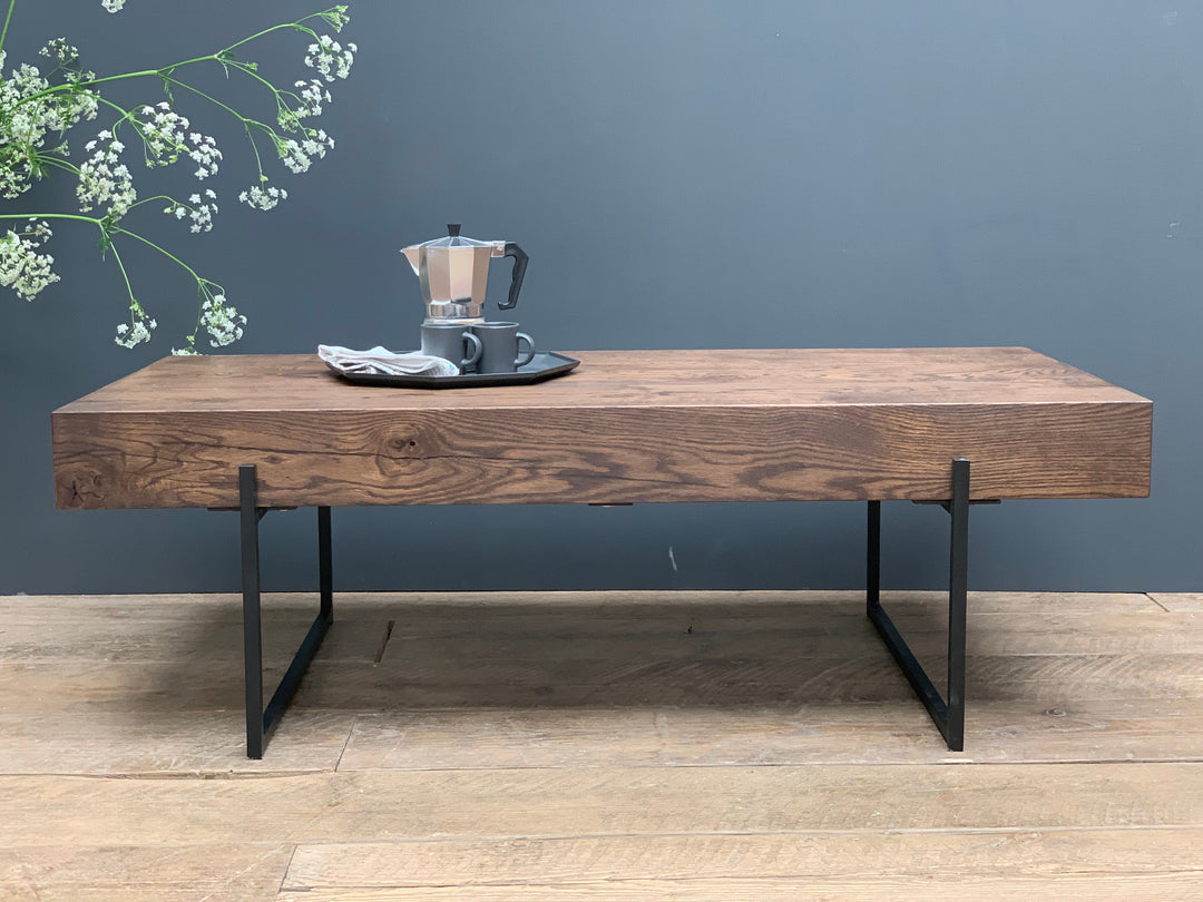 Solid Oak Beam Coffee Table
