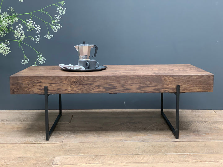 Solid Oak Beam Coffee Table