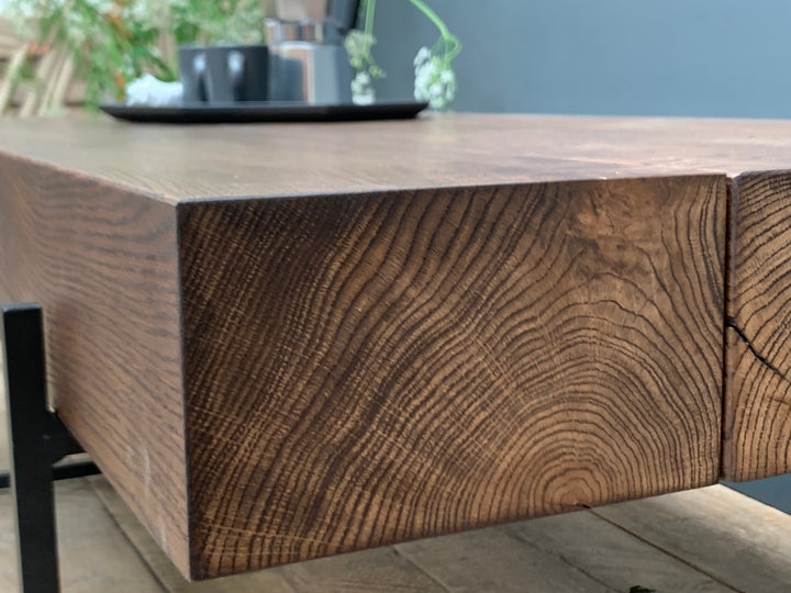 Solid Oak Beam Coffee Table